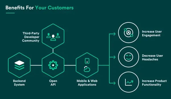 API benefits for customers.
