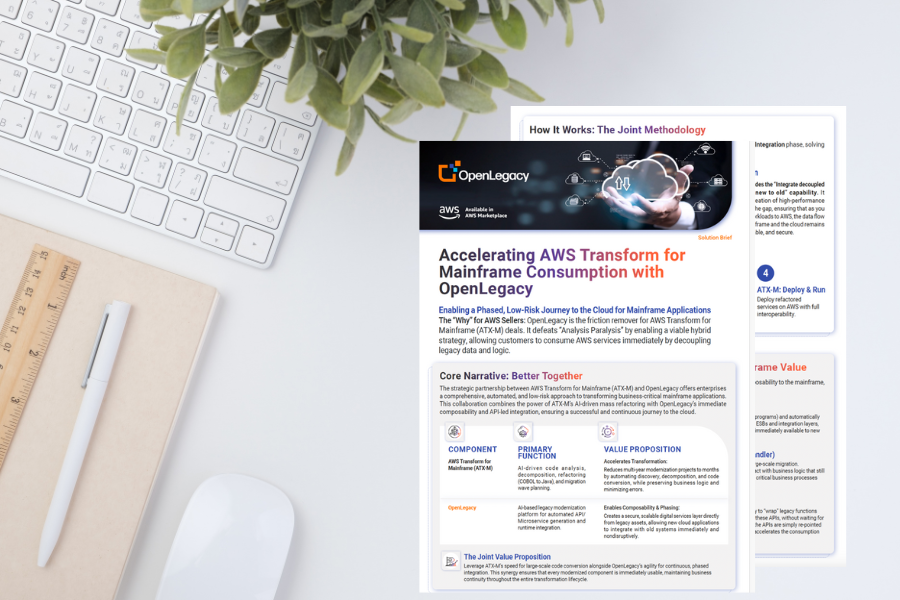 Accelerating AWS Transform for Mainfram Consumption with OpenLegacy (1)
