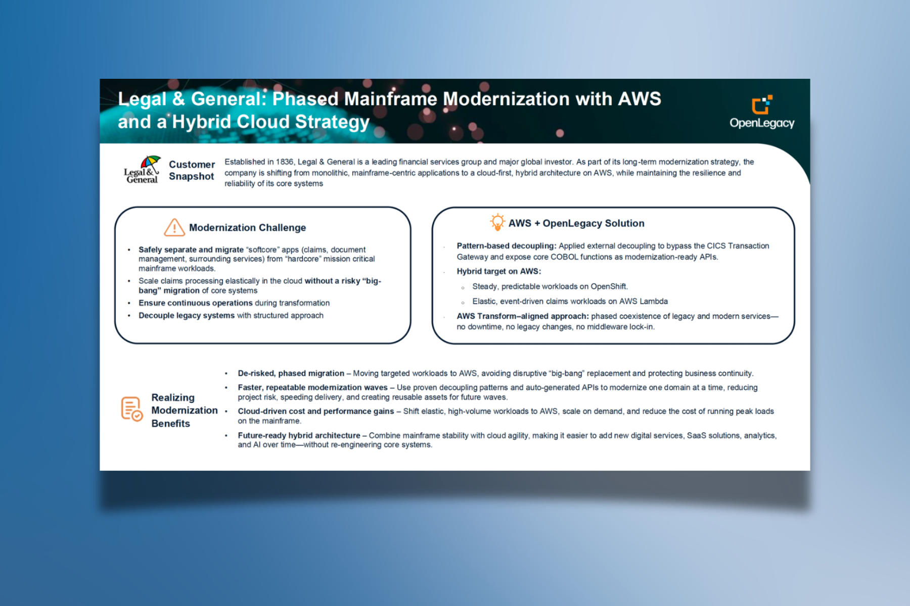L&G Joint Case Study